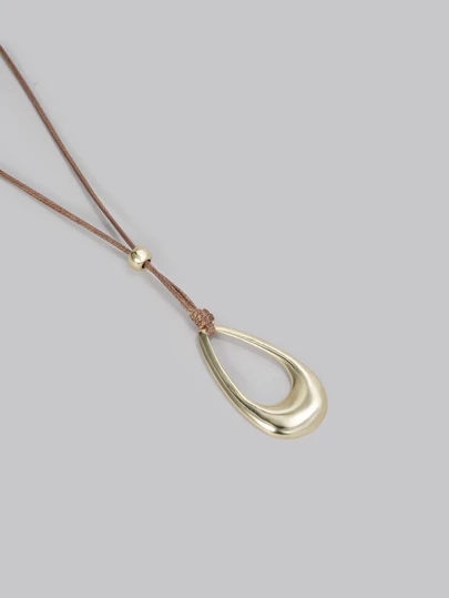 DareSee 1 chiếc vòng cổ mặt hình giọt nước cổ điển dành cho nữ