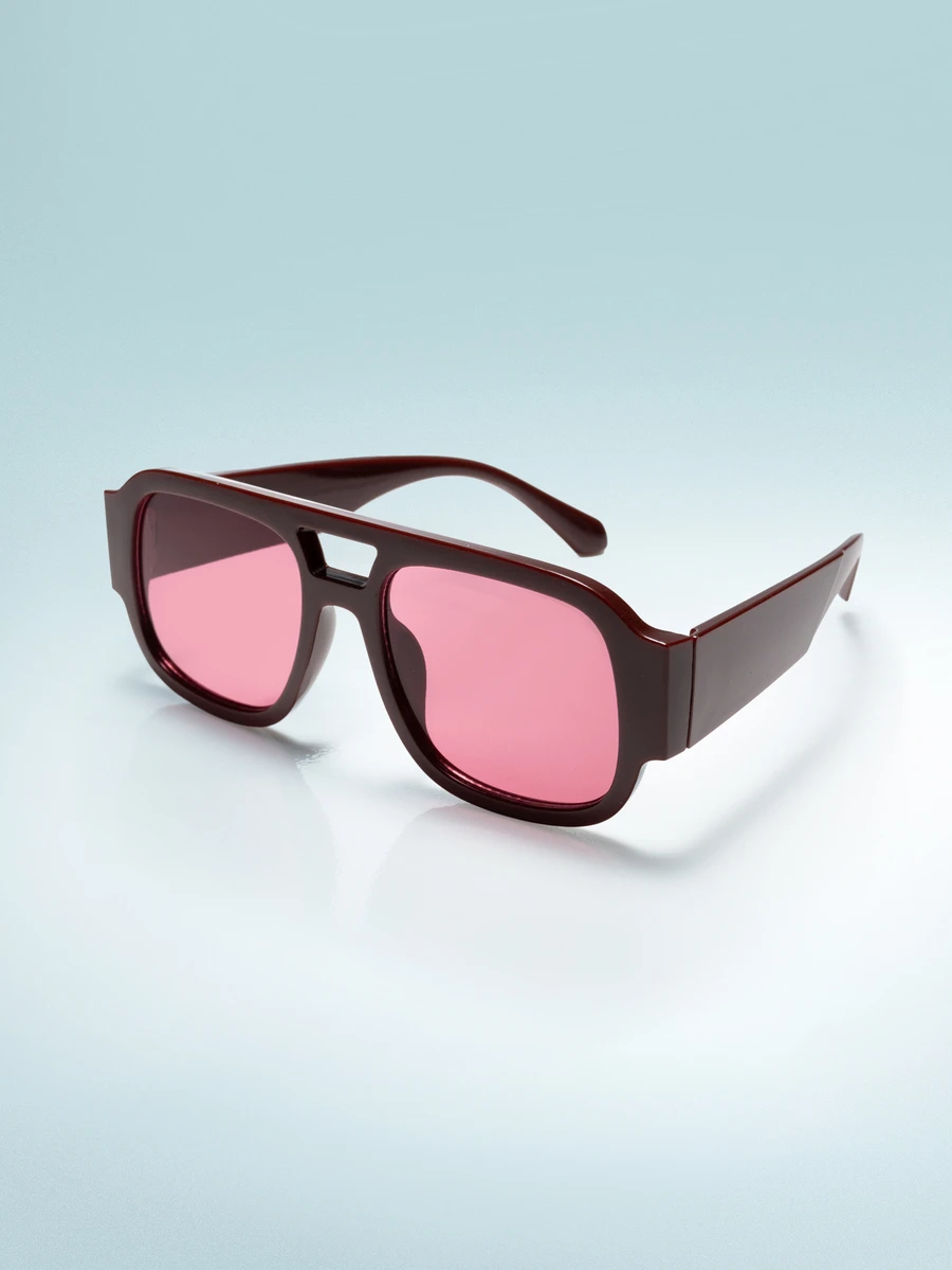 Rollcall 1pc Plastic Geometric Personalized Hot Girl Style Elegant Living Women Fashion Glasses For Summer Street-Photography Tropical Beach Vacay Outdoor Casual Activities Accessories - Multicolor - View 1