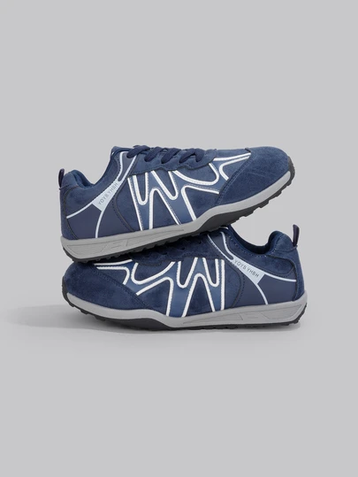 DareSee Zapatillas deportivas casuales para mujer, nuevas zapatillas de estilo, transpirables y versátiles, casuales, zapatillas, estilo deportivo de ballet, zapatillas planas con cordones blancos, zapatillas deportivas, zapatos de mujer, zapatos cómodos para mujer, rendimiento, elegantes zapatillas deportivas para mujer, elegantes zapatos de mujer, tenis, zapatillas deportivas para mujer, azul marino