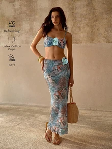 Bộ bikini 3 mảnh gợi cảm mới năm 2026 dành cho nữ, thích hợp đi biển. - Nhiều màu - Xem 2