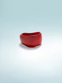 Rollcall 3pcs Red Acrylic Bangle Set, Elegant Minimalist Dye Bracelet Combination, Can Be Worn Alone Or Stacked, Suitable For Daily Wear And Vacation - Hong Kong Style Red - View 4