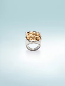 Rollcall 1pc Vintage Thick Exaggerated Ring, Minimalist Oversized Ring, Suitable For Women's Daily Wear - Multicolor - View 2