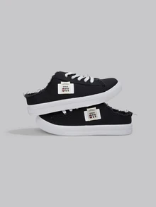 DareSee 女士平底休闲乐福鞋，百搭女士便鞋 - 黑色 - 查看 2