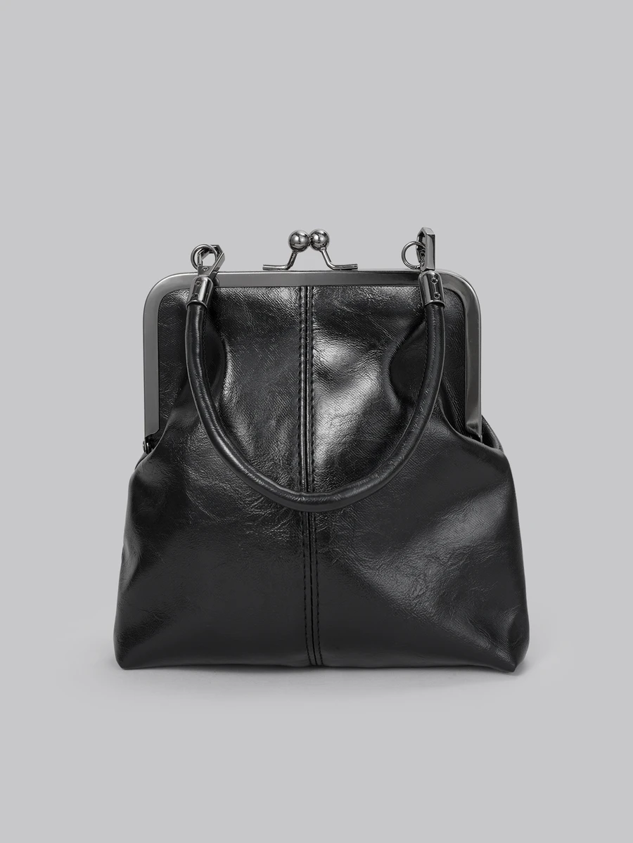 DareSee New Fashionable Retro PU Material Handbag, Detachable Women's Shoulder Bag With Button Closure Wallet Back To School - Black - View 1