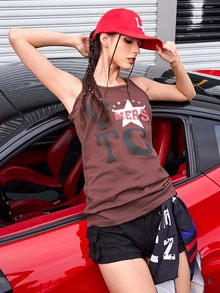 DareSee 1pc Embroidered LA Baseball Cap, Adjustable Outdoor Sun Protection Casual Hat Suitable For Spring/Autumn Travel, Beach, Vacation, Men Y2K Style Back To School - Red - View 2