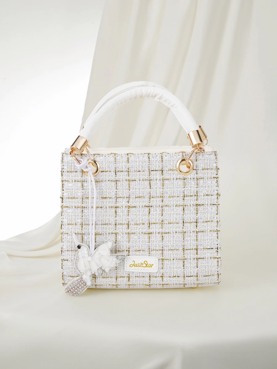 Clariva White Luxury Women's Handbag, Bags Ladies Elegant, Cream Bag - White - View 1