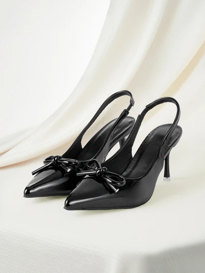 Clariva Tacones altos de mujer, nuevos de primavera con punta puntiaguda, sandalias de tacón stiletto sexy con una hebilla, zapatos de tacón alto con efecto espejo, de moda para fiestas, bodas y banquetes