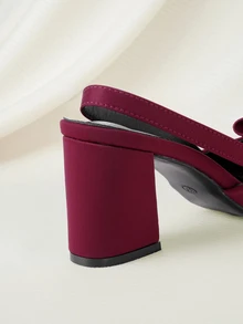 Clariva Elegant Sexy High Heel Shoes With Bow Decor, Pointed Toe, Comfortable For Party - View 3