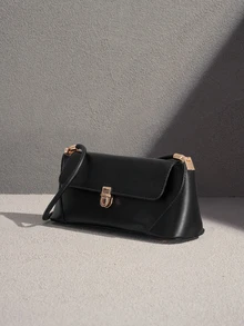 NobleVue Bolso baguette de moda para citas y salidas, accesorio versátil de alta calidad adecuado para uso diario, citas, viajes, regalos - Negro - Ver 4