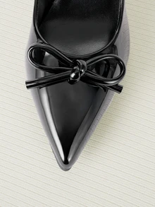 Clariva Décolleté donna con tacco alto, nuovo modello primaverile con punta affusolata e tacco alto, sandali sexy con cinturino a fibbia, scarpe con tacco specchio, moda per feste, matrimoni e banchetti - nero - Visualizzare 4