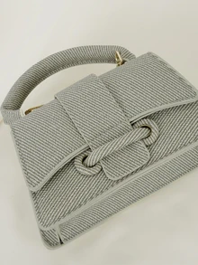 Clariva Fashion High-Quality Pouch, Mini Square Bag, New Solid Color Versatile Handbag For Women , Green - Green - View 5