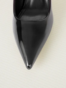 Clariva 新款女士中跟尖头时尚百搭高跟鞋，穿起来不累脚 - 紅色 - 查看 4