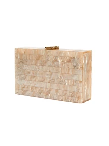 Rylithe Mini Graphic Pattern Chain Square Bag - Apricot - View 3