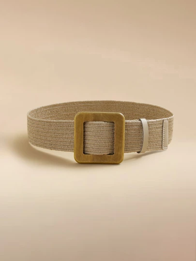 Glizzene 2pcs Women's Bohemian Style Woven Grass Belt, Perfect For Beach Holiday Summer, School Fall, Autumn, Halloween