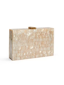 Rylithe Mini Graphic Pattern Chain Square Bag - Apricot - View 4