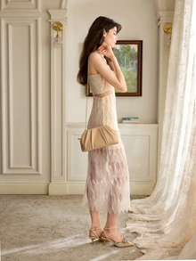 Vintage Solid Color Zipper Clutch, Versatile Large Capacity Handbag, Fashionable PU Leather Bag, Suitable For Women, Applicable For Wedding, Party, Prom, Evening Events, Party Bags SummerOutfit,Festival Fits,Elegant Outfit - Apricot - View 3