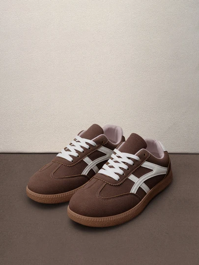 Hatastic Women's Casual Versatile Leopard Print Accent Sneakers, Fashion Eye-Catching Comfortable Durable Rubber Soft Sole Athletic Shoes, Breathable Lightweight Patchwork Sports Shoes For Women