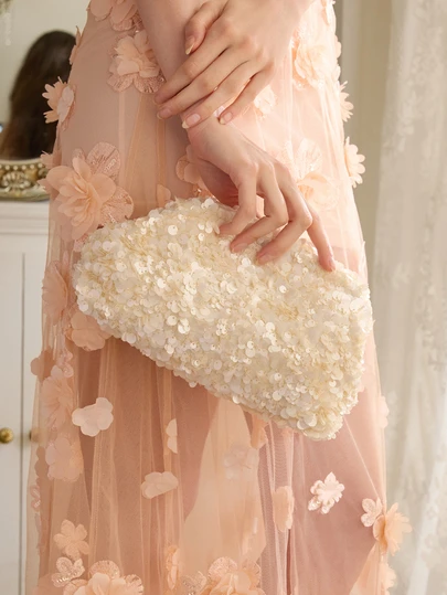 Rylithe 女士闪亮手拿包，亮片包，舞会包，女士舞会礼服，舞会配饰，优雅女士包包，婚礼用品，闪亮舞会钱包（图案随机），派对包，完美搭配节日派对礼服、晚礼服和亮片连衣裙，适合派对、婚礼、舞会、晚宴/宴会等场合。