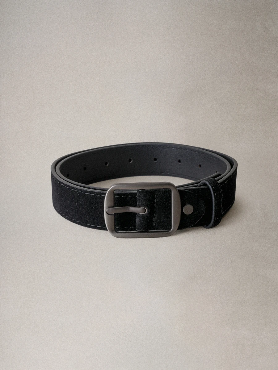 Hatastic 1pc Women's Black PU Leather Belt With Silver Tone Buckle - Black - View 1