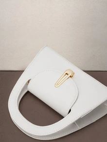 Túi đi làm mini, Túi đeo vai/túi xách thời trang và đa năng làm quà tặng Ngày của Mẹ dành cho phụ nữ đi làm và các lớp học sinh - trắng - Xem 6