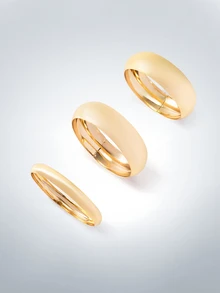 Rollcall 3pcs Vintage Exaggerated Coin Design Metal Gold Bangle Bracelet Set, Suitable For Daily Wear And Parties - Gold - View 2