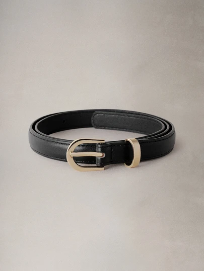 Hatastic 1 st. rött retro PU-läder elegant casual dambälte, lämpligt för jeans, kostymbyxor, kjolar, vardag, arbete, dejting höst/vinter sommar, skola höst, höst, halloween