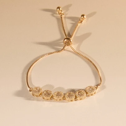 Etoivie Rhinestone Decor Bracelet