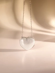 Túi cầm tay kim cương trái tim mini sáng bóng, túi đeo chéo phù hợp cho buổi tối, tiệc tùng, đám cưới, túi đeo vai thời trang, quà tặng sinh nhật/ngày lễ tình nhân - Bạc - Xem 2
