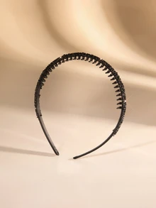 Etoivie 4件套时尚水晶发箍，女士防滑发圈梳子水晶发箍闪亮水钻发饰，发箍，发绳 - 彩色 - 查看 1