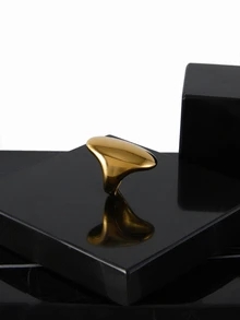 CHICVUE 1 Nhẫn Nữ Hình Bầu Dục Tối Giản Vàng 18K Chống Thấm Nước Hợp Thời Trang Đa Năng - nhẫn - Xem 5