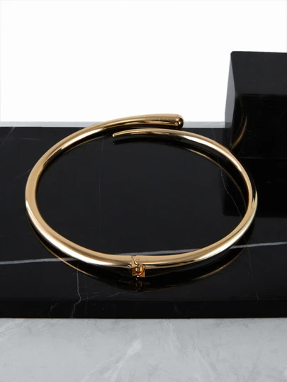 CHICVUE 1pc Fashionable, Elegant, Unique, Creative Asymmetric Geometric Necklace, Suitable For Daily Wear