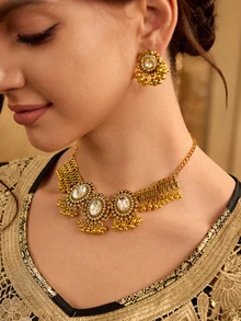 Farahzel 3pcs/Set Vintage European And American Palace-Style Bohemian Reteo Style Fashion Jewelry Set - CX2053 - View 3