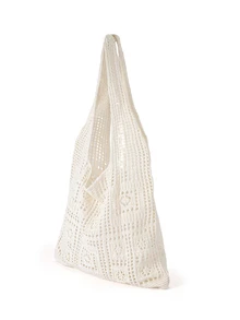 Trivaya Minimalist Crochet Hollow Design Tote Bag, Large Capacity And Portable, Suitable For Teenagers, Women, College Students, Office Ladies, Ideal For Vacation, School, Travel, Outdoor Activities. Perfectly Matches Beach Accessories, One Of The Most Popular Beach Bags For Ladies, And A Must-Have Beach Essential. This Bag Is Highly Suitable For Summer, Vacation And Beach Use, The Latest Holiday Bag. , Crochet, Vacation - Apricot - View 3