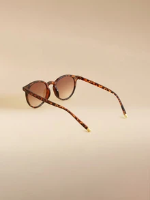 Glizzene 1 Pair Women's Fashionable Leopard Print Bohemian PC (Polycarbonate) Fashion Glasses, All Season - Multicolor - View 2