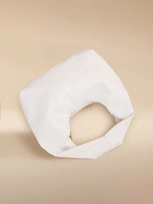 Glizzene Túi xách mini thời trang dệt hình lưỡi liềm, Túi đeo chéo vai cỡ lớn màu trơn họa tiết dệt nổi, Túi đi làm đa năng, Túi tote, Túi baguette dành cho nữ - trắng - Xem 4