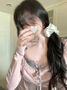 蕾丝无袖吊带背心，修身显瘦，适合春夏季休闲叠穿 - 灰色 - 查看 2