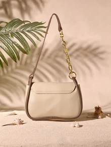 Tropiscape 2025 Fashion Versatile Shoulder Diagonal Crossbody Bag For Women , Office Bag Cottagecore,SummerOutfit - Khaki - View 2