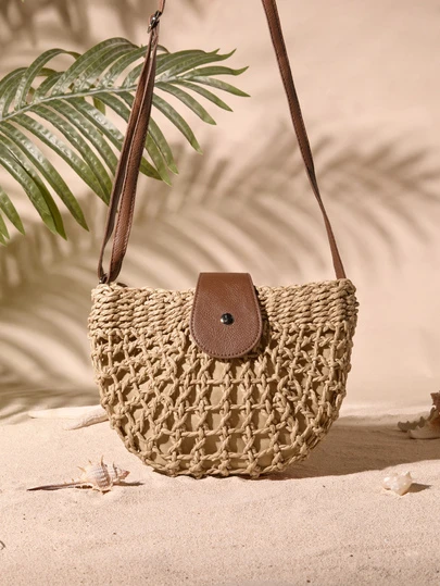 Tropiscape Lightweight,Casual Hollow Out Design Straw Bag,Mother's Day Gift For Mom Knit For Teen Girls Women College Students Perfect For College,Outdoors,Travel,Outings,Shopping, Beach Essentials Women Bags For Vacation & Holiday, Wicker Bag, Eye-Catching Beach Bag Summer, Summer Straw Beach Bag For Women, Hottest Beach Bags For Women, Newest Holiday Bag Cottagecore,SummerOutfit