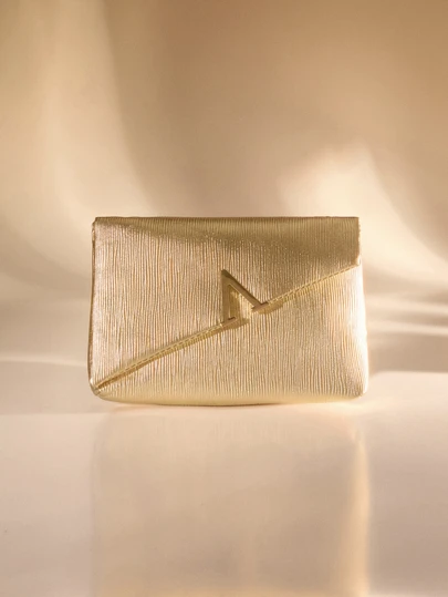 Etoivie New European & American Style Gold Chain Crossbody Bag, Fashionable Portable Storage Bag, Pleated PU Leather Lunch Bag, Solid Color Flap Shoulder Bag, Flap Coin Purse Phone Bag, Suitable For Women, Girls, Students, Back To School, Wedding, Holiday, Wedding Party, Commuting, Shopping And Other Occasions, Exquisite And Versatile , Gold Bag