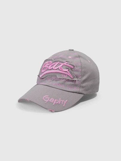 DareSee 1pc Outdoor Couple Hip Hop Baseball Cap, Sun Protection Snapback Hat With BAT, GAPHY, GRAPHY Embroidery, Fashionable Casual Contrast Color Design