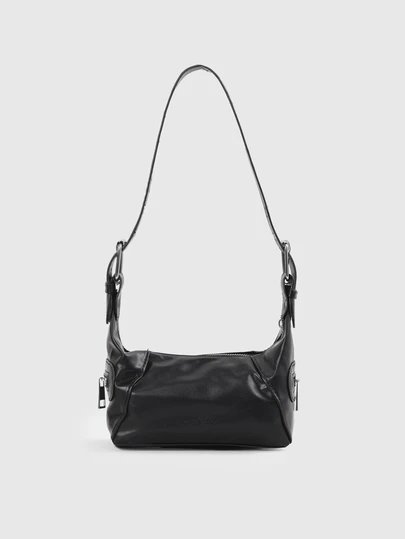 DareSee Vintage Leather Zipper Shoulder Bag, Hipster Niche Design, Crossbody Underarm Handbag
