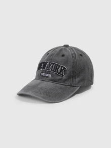 DareSee Letter Embroidery Washed Vintage Baseball Cap New York Women's Baseball Cap Washed Baseball Cap Back To School - Multicolor - View 1