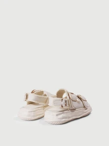 DareSee Women Buckle Decor Flatform Slingback Sandals,Spring Summer Outfits Halloween - Beige - View 3
