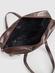 DareSee Korean Style New Pillow Handbag, Retro Shoulder Bag, Large Capacity Tote Bag For Work Commute, No Pendant Included, Pendant Is For Styling Only, Vintage Halloween - Mocha Brown - View 5