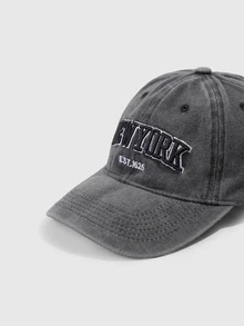 DareSee Letter Embroidery Washed Vintage Baseball Cap New York Women's Baseball Cap Washed Baseball Cap Back To School - Multicolor - View 4