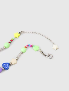 DareSee Dây chuyền mặt dây hình ngôi sao kẹo nhiều màu sắc phong cách Bohemian Hàn Quốc, dây chuyền hình trái tim ngọt ngào, trang sức thẩm mỹ Y2K - Nhiều màu - Xem 4