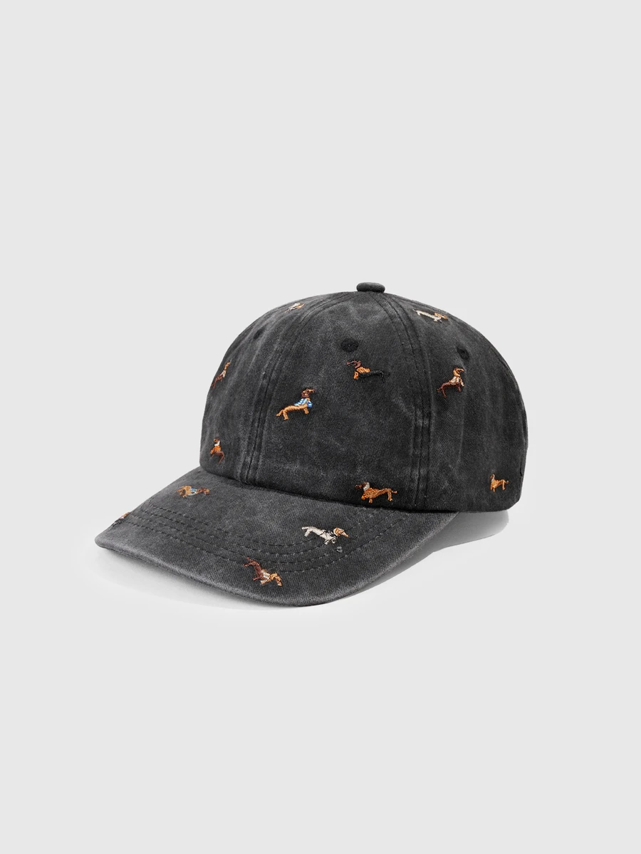 DareSee 1 pieza Gorra de béisbol con bordado de gráfico de cachorro, estilo lavado unisex, gorra de sol retro de moda, gorra ajustable para exteriores, corona suave Y2K con visera curva para Halloween - Multicolor - Ver 1
