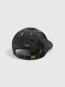 DareSee 1 pieza Gorra de béisbol con bordado de gráfico de cachorro, estilo lavado unisex, gorra de sol retro de moda, gorra ajustable para exteriores, corona suave Y2K con visera curva para Halloween - Multicolor - Ver 3