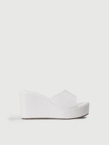 DareSee Women Platforms & Wedge Sandals Buaya Plain Anggun - Putih - View 4