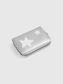 DareSee Clean Star Pattern Card Holder High-Quality Multi-Functional Wallet Large Capacity Elegant Student Gift Portable For Women Wallet Mini Wallet Purse Wallet Card Wallet Coin Wallet - Multicolor - View 4